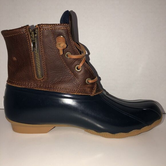 Sperry Saltwater Women's Sz 9.5M Weather Boot - NAVY - Picture 1 of 6